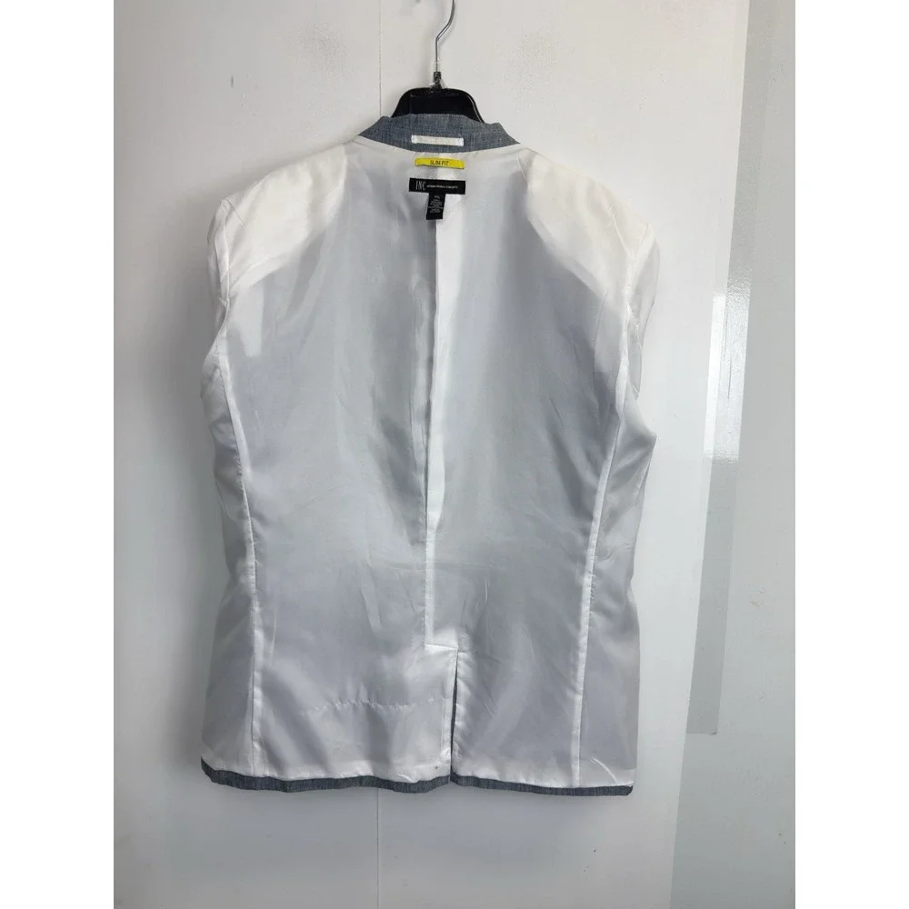 INC International Concepts Slim Fit Linen‎ Blend Blue Suit Blazer Sport Coat XXL